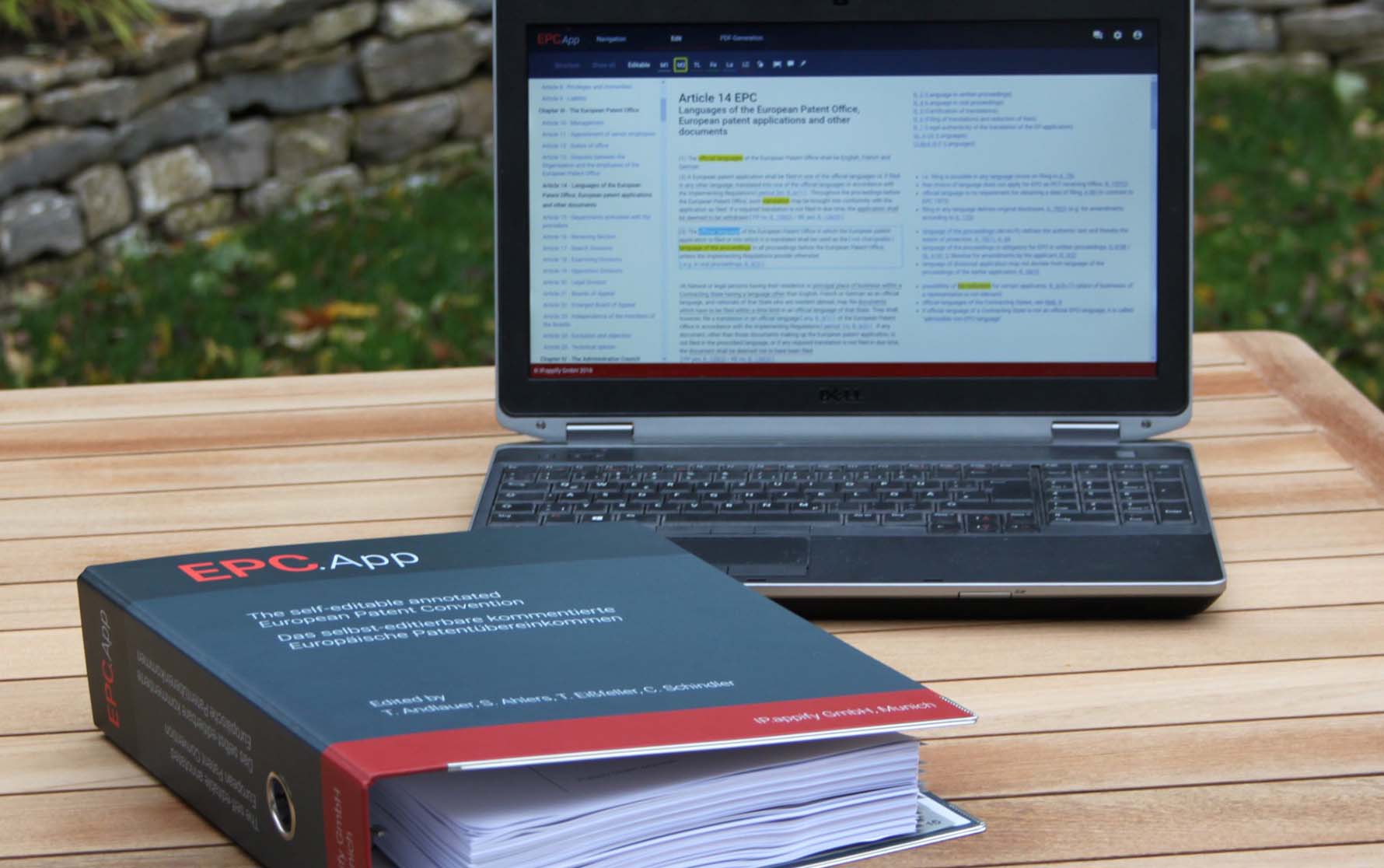 Folder and notebook